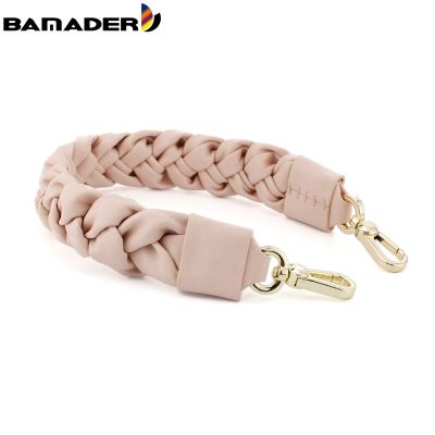 BAMADER Leather Bag Strap Obag Handle Belts for Women Luxury Handbag Fashion Knit Brand Wide Shoulder Strap DIY Bags Accessories