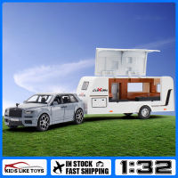 รถบรรทุก1:32โลหะหล่อจากรถ KLT-Royce Cullinan รถบรรทุกโมเดลรถยนต์สำหรับ Kids Toys ยานพาหนะงานอดิเรก