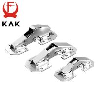 KAK 90 Degree Cabinet Hinges 3 Inch No-Drilling Hole Soft Close  Spring Hinge Cupboard Door Furniture Hardware With Screws Door Hardware Locks