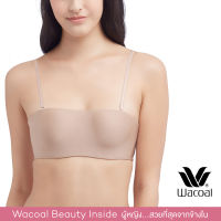 Wacoal Best Seller เสื้อชั้นในเกาะอก สลับสายบ่า 1/2 cup รูปแบบมีโครง (สีโอวัลติน/Ovaltine) - WB3B53