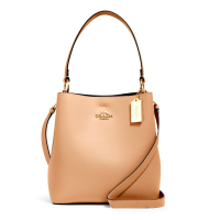 กระเป๋าถือ COACH แท้ ทรง Bucket รุ่นใหม่ ใบใหญ่ หนังแท้ทั้งใบ สีสวย  COACH 91122 LARGE TOWN BUCKET BAG IN POLISHED PEBBLE LEATHER