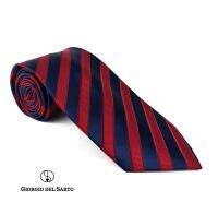 Giorgio Del Sarto Necktie 8.5 cm Red with Fabric Texture เนคไทสีแดงมีเท็กเจอร์