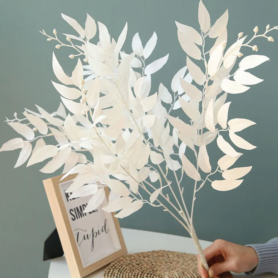 Artificial willow bouquet fake leaves for Home Christmas wedding
