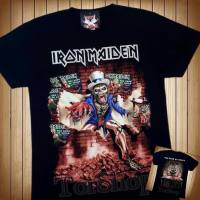 เสื้อยืดฤดูร้อนส่งฟรี RockYeah &amp; HotRock T Shirt 3D เสื้อวง IRONMAIDEN สกรีนคมชัดHD (ไซส์ยุโรป) เสื้อยืดดำ เสื้อวินเทจ90 เสื้อทรงเอ เสื้อทรงซ้อ เสื้อวินเทจเสื้อยืดพิมพ์ลาย