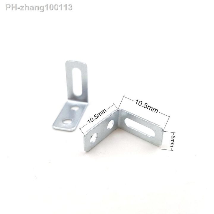 10pc-lot-10-5mm-l-shaped-angle-iron-bracket-corner-brackets-corner-code-perforated-shaft-bracket