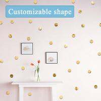 【YF】℡  pcs/set acrylic mirror wall polka dot round decal children/princess room home decoration