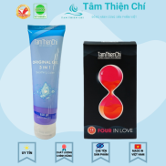 Gel bôi trơn Tâm Thiện Chí 150g và Bao cao su FOUR IN LOVE gân gai kéo dài