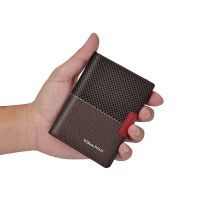 Leather Men Card Bag Card Holder Vertical Wallet Credit Card Cover  Bag Short Style Fashion passport holder Card Holders