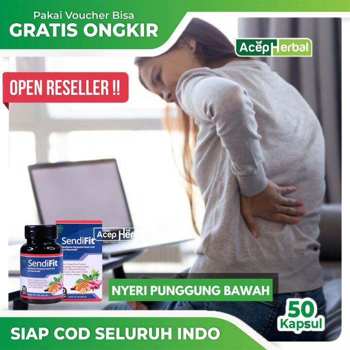 Obat Nyeri Punggung Bawah Sendifit Kapsul Alami Original Asli Acep Herbal Official