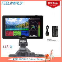 FEELWORLD LUT5 5.5นิ้ว Ultra Ultra Bright 3000nit Touch Screen DSLR กล้องจอภาพ F970ภายนอกชุดติดตั้งอินพุต HDMI 4K เอาต์พุต1920X1080แผง IPS
