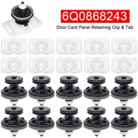 10Set Car Door Card Interior Trim Panel Clips For VW Touran Tiguan Golf 5/6 Passat Jetta CC Polo Caddy For Audi TT Mk2 6Q0868243