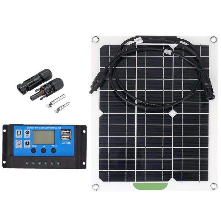 Solar Panel Kit Flexible 300W Monocrystalline Solar Panel Solar Panel ...