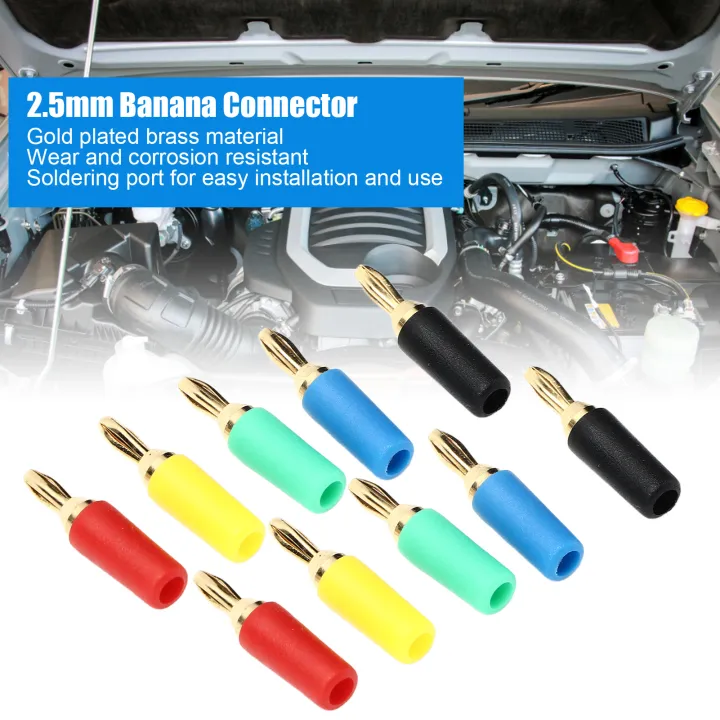 2.5mm Banana Plugs Brass Gold Plated Soldering Banana Connector