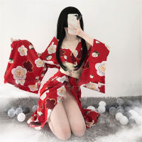 Summer Japanese Kimono y Women Bathrobe Bridesmaid Gift Robes y Lingerie Top Yukata Sleepwear Print Bath Long Robe Set