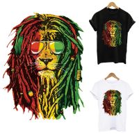 Fashion Lion King Thermal Heat Transfer Sticker On Clothes DIY A-Level Washable Iron On Patches Print-On T-Shirt Applique Decor Wall Stickers Decals