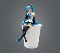 Anime Action Figures Miku Sitting Posture Children Toys 13CM PVC Anime Figures Original Japaense Colletible Model Birthday Gift