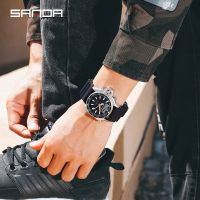 SANDA  New Sports Men Watch New Fashion Casual Military Quartz 50M Waterproof Shock Male Auto Wristwatches Relogio Masculino