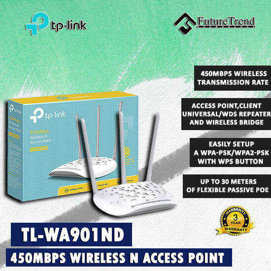TPLink 450Mbps Wireless N Access Point (TLWA901N) Lazada