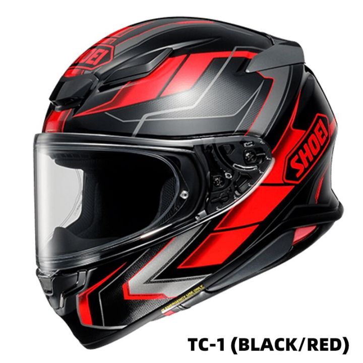 For Shoei Z8 Black And Red Motorcycle Helmet Full Cover High Quality