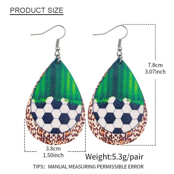 for-earrings-women-fans-dangle-hot-fashion-earrings-rugby-football-leather-earrings-sports-baseball-jewelry-lightning-ball-football