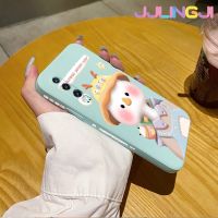 Jjlingji เคสสำหรับ Huawei P30 Pro เคสลายการ์ตูนน่ารักรูปเป็ดน้อยน่ารักดั้งเดิมเคสโทรศัพท์ลวดลายขอบซิลิโคนน้ำเนื้อนุ่มแบบคลุมทั้งหมดเคสป้องกันกล้องเคสฝาหลังกรอบนุ่ม