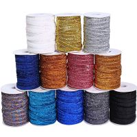 【hot】！ 10Yards 10mm Multicolor Glitter for DIYCraft Hair Bow Wedding Wrapping