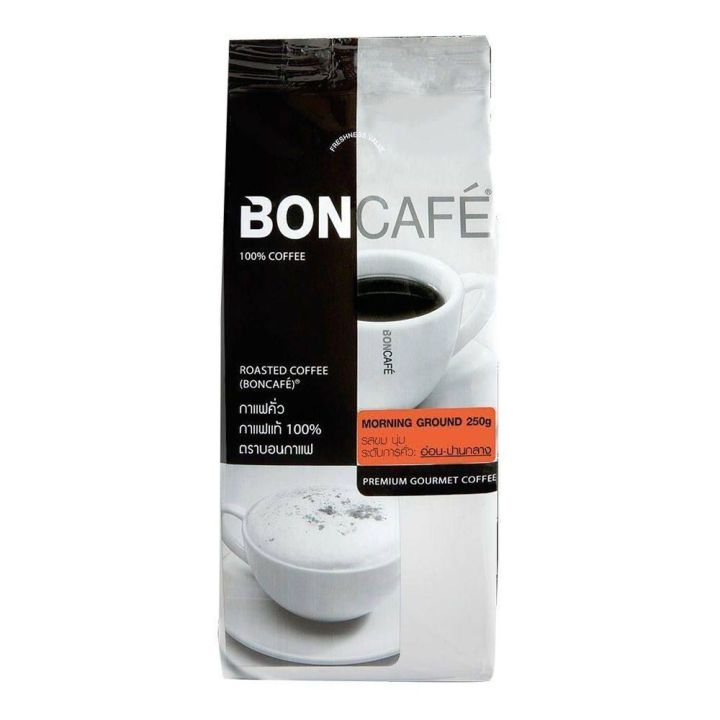 บอนกาแฟ กาแฟคั่วบด มอร์นิ่ง 250 กรัม Morning ground coffee 250 g