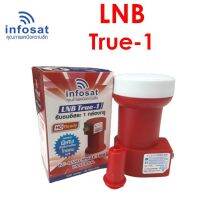 ชุดจานดาวเทียม INFOSAT 35CM. พร้อม LNB UNIVERSAL 1จุด (ยึดผนัง) คละสี บริการเก็บเงินปลายทาง