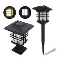 โคมไฟหัวเสาโซล่าเซลล์ 2 IN 1 GARDEN LIGHTS โคมไฟปักสนาม ไฟหัวเสา ใช้ได้2แบบ HOLD_GARDEN