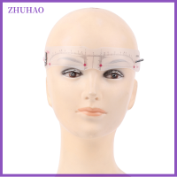 ZHUHAO เครื่องมือแต่งหน้าสติกเกอร์ติดแม่พิมพ์ที่นำมาใช้ใหม่ได้ตะไบเสริมสวยสำหรับเขียนคิ้วแบบปากกาปากกาเครื่องสำอางสติกเกอร์ติด12สไตล์