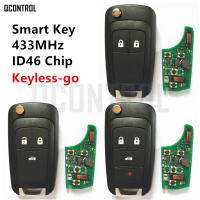 QCONTROL Car Smart Remote Key for Chevrolet 433MHz ID46 Chip Keyless-go Comfort-access