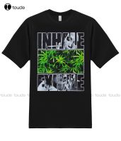 New Inhale And Exhale Smoking Pot 420 Urban Graphic T-Shirts Cotton T Shirt Tee