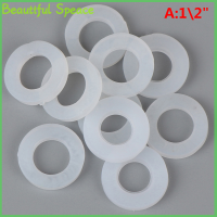 Beautiful 1/2 "3/4" 1 "แหวนยางซิลิโคน PTFE FLAT Gasket ซีลแหวนสำหรับหัวฉีดฝักบัว