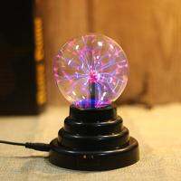 Magic Ball โคมไฟพลาสม่า3นิ้ว,ของเล่นลูกโลกสัมผัสไวต่อการสัมผัสใช้พลังงานจาก Usb และใช้แบตเตอรี่โคมไฟทรงลูกบอลควบคุมด้วยเสียงโคมไฟลูกบอลมหัศจรรย์สำหรับห้องนอนห้องนั่งเล่นปาร์ตี้พลาสม่าทรงกลม