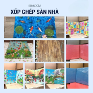 Thảm Xốp Ghép Sàn Hoạt Tiết Hoạt Hình Dễ Thương Set 4 tấm kt60x60 cm