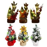 Christmas Tree Set 3pcs Portable Mini Christmas Tree Christmas Miniature Ornaments Reusable Rustic Tiered Tray Decor Attractive Christmas Table Centerpieces Sign for Christmas Party designer