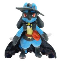 [HOT ZHLSWKCXKLKWHG 543] 32เซนติเมตรโปเกมอนอะนิเมะฮาโลวีน Lucario สัตว์สัตว์เลี้ยงคอสเพลย์ตุ๊กตา P Eluche นุ่มยัดไส้การ์ตูนของเล่นวันเกิดของขวัญคริสต์มาสสำหรับเด็ก