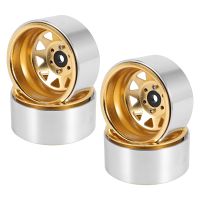 4PCS Deep Dish Wagon Metal 1.9 Beadlock Wheel Hub Rim for 1/10 RC Crawler Axial SCX10 90046 Traxxas TRX4 RC4WD D90