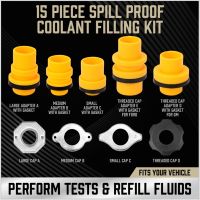 G5AD 15Pcs Plastic Filling Funnel Spout Pour Oil Tool Spill Proof Coolant Filling Kit