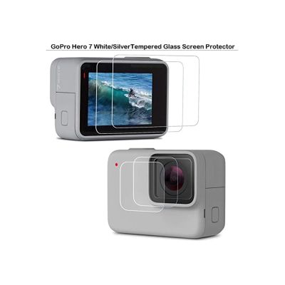 [สต็อก] กระจกเทมเปอร์เลนส์-LCD ปกป้องหน้าจอสำหรับ GoPro Hero 7เงินสีขาวกล้องฟิล์มป้องกันสำหรับ Go Pro อุปกรณ์เสริม7 สินค้าสปอต สินค้าสปอต A ของขวัญ ของขวัญ ของขวัญ gift gift gift