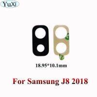 Yuxi J4 J320 J7สำหรับ Samsung Galaxy J5 J3 J6 J8โน้ต4 5 3 8ฝาปิดเลนส์กระจกกล้องถ่ายรูปหลังพร้อมกาว