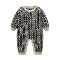 Fashion Baby Boys Full Printed Knit Bodysuit Get Hat Free