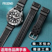 2023 Original ㍿ Cocok untuk Seiko Tali Hantu Air Gelang Silikon Rolex Ghost King Tahan Air Tali Jam Tangan Selam Pria 22Mm