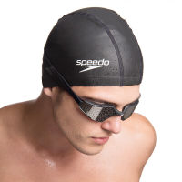 SPEEDO speitao หมวกว่ายน้ำวัสดุ PU อุปกรณ์ว่ายน้ำนุ่มสบายพอดีผมยาวผู้ชายผู้หญิงแฟชั่น