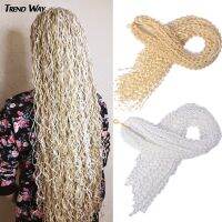 Trend Way 25inch 50g/Package Synthetic Extensions Braiding Hair Blonde For Women 25inch Curly Box Braids Zizi Crochet Hair Black