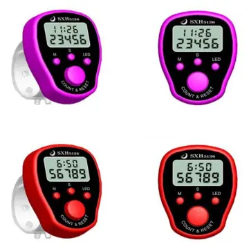Manual Tally Counter 6 Digital Finger Tally Counter 8 Channels with LED  Backlit