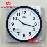 DOGENI Wall Clocks นาฬิกาแขวน [12 นิ้ว] รุ่น WNP043BU (ขอบสีน้ำเงิน)