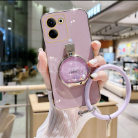 เคสมือจับสำหรับโทรศัพท์มือถือน้ำหอมแฟชั่น Tecno Camon20 Pro ชุบปลอกอ่อน TECNO Camon 20 /Camon 20 Pro 4G 5G / Camon 20 Premier 5G ฝาหลังซิลิโคนกันกระแทกพร้อมสายรัดข้อมือ