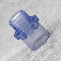 50mm ID x 1-1/2 BSP Male Transparent PVC Tube Joint Pipe Fitting Water Connector For Garden Irrigation Aquarium Fish Tank