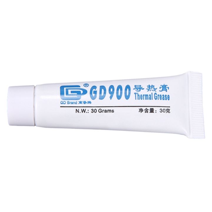 gd900-thermal-conductive-grease-paste-silicone-plaster-heat-sink-compound-net-weight-30-grams-high-performance-gray-for-cpu-st30